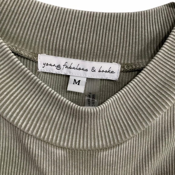 Young Fabulous and Broke NWT Bodycon Dress olive - Picture 4 of 7